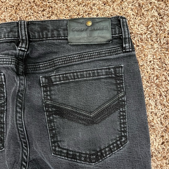 Cody James Men’s Dark Wash Stretch Slim Straight Jeans - Picture 9 of 12